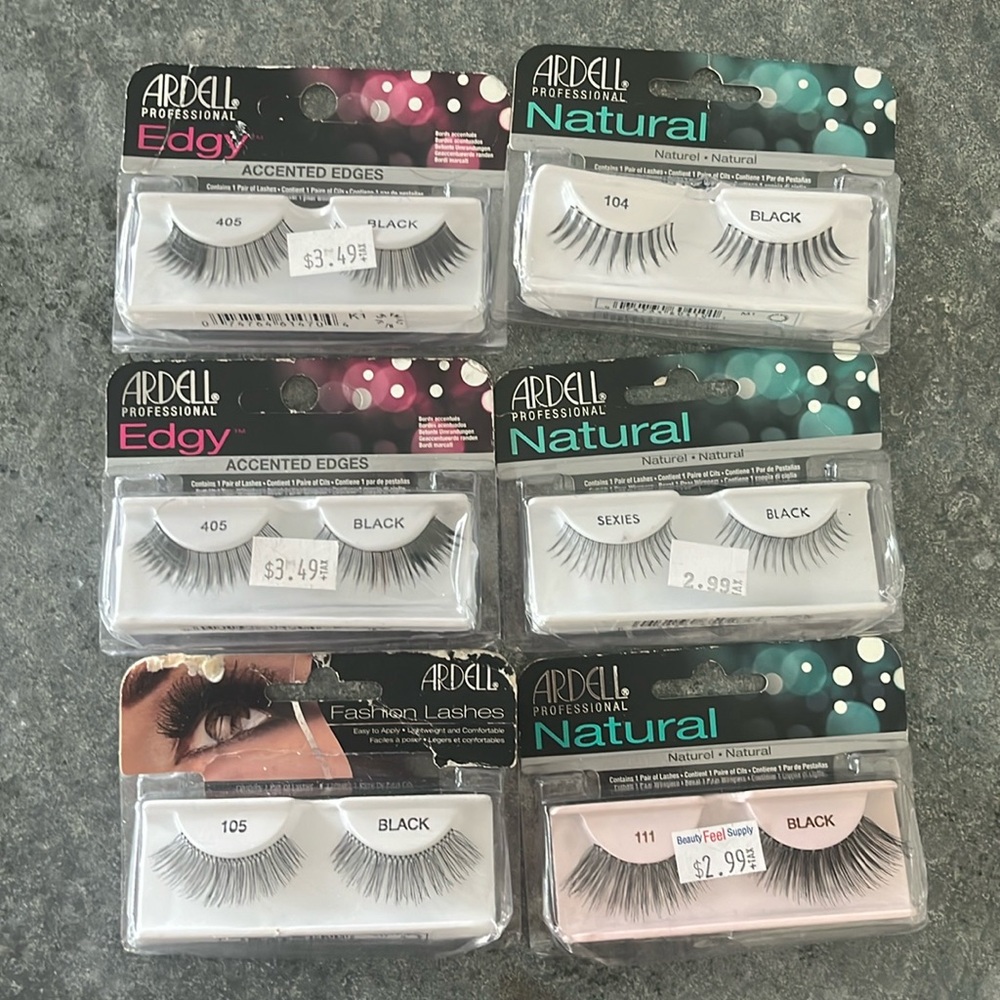 Six Pairs Ardell False Lashes